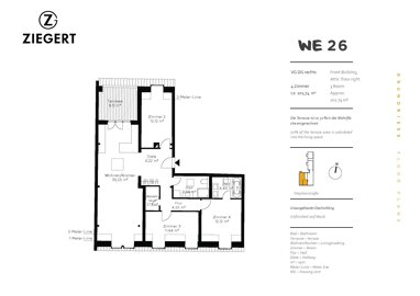 Wohnung zum Kauf provisionsfrei 305.220 € 4 Zimmer 101,7 m² 6. Geschoss Stephanstraße 11 Moabit Berlin 10559