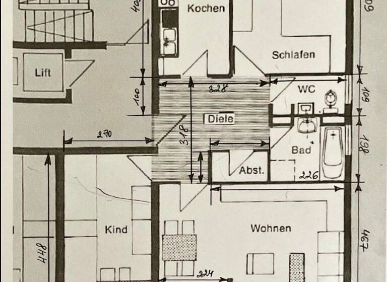 Wohnung zur Miete 1.190 € 3 Zimmer 77 m² Geschoss 1/6 frei ab 01.07.2026 Heuchelhof Würzburg 97084