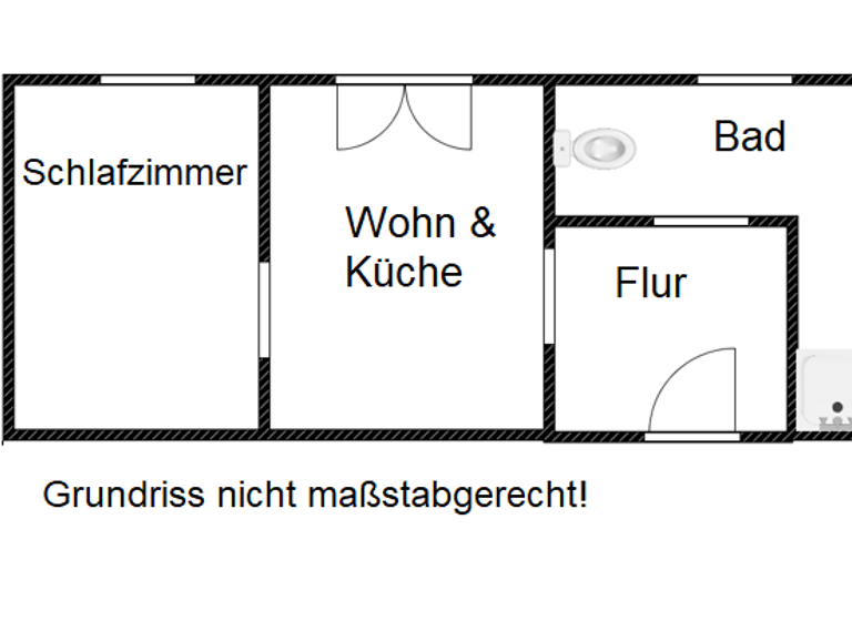 Wohnung zur Miete 225 € 2 Zimmer 39,5 m² 2. Geschoss Spreetal 19 Großpostwitz 02692