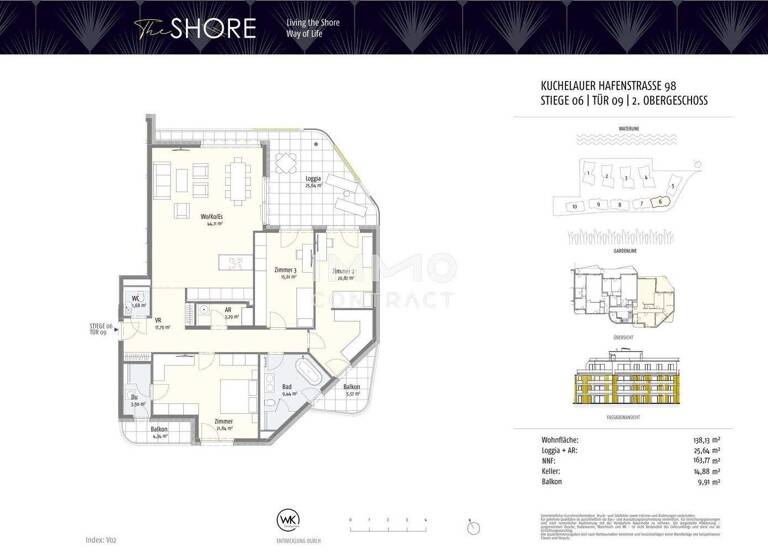 Wohnung zum Kauf - Erstbezug 1.050.000 € 4 Zimmer 138,1 m² Wien 1190