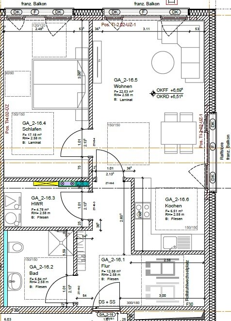 Wohnung zur Miete 880 € 3 Zimmer 70 m²<br/>Wohnfläche EG<br/>Geschoss Meerkamp Oldenburg 26133