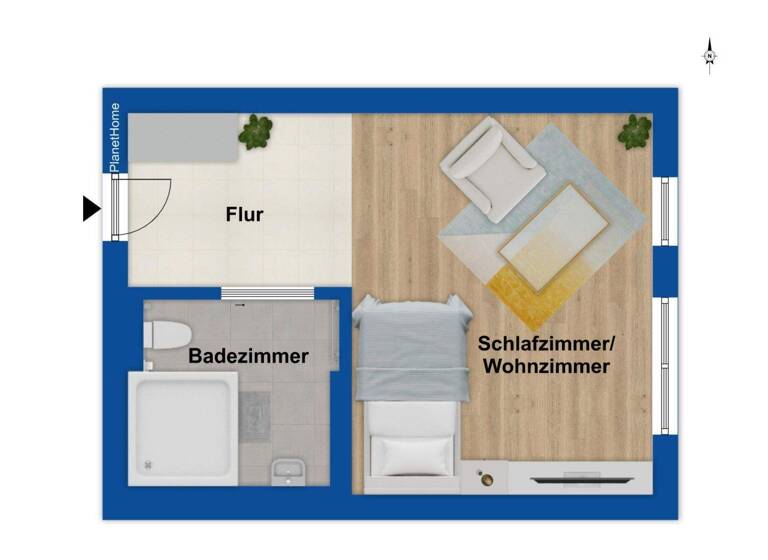 Studio zum Kauf 140.000 € 1 Zimmer 20,8 m² Trudering-Riem München 81825