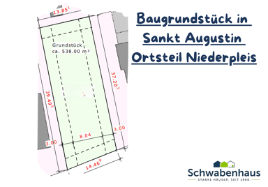 Grundstück zum Kauf provisionsfrei 359.000 € 540,7 m² Grundstück Niederpleis Sankt Augustin 53757