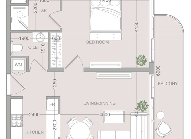 Wohnung zum Kauf provisionsfrei 277.488 € 2 Zimmer 71,3 m² Dubai 00000