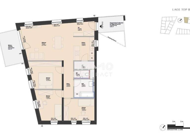 Wohnung zum Kauf - Erstbezug provisionsfrei 381.000 € 4 Zimmer 89,5 m² Ufer Linz 4030