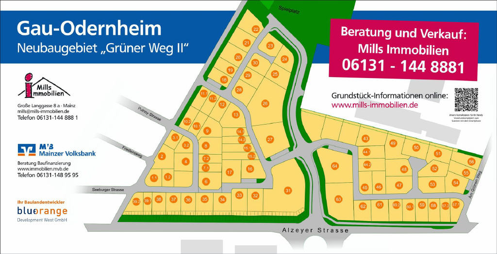 Grundstück zum Kauf 1.108.190 € 2.418 m²<br/>Grundstück Friedensweg Gau-Odernheim Gau-Odernheim 55239