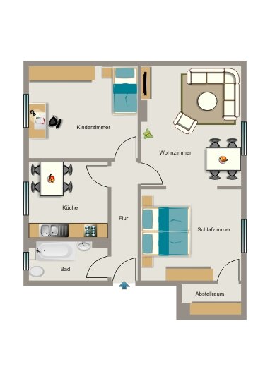 Wohnung zur Miete 505 € 3,5 Zimmer 66,8 m²<br/>Wohnfläche 1.<br/>Geschoss 01.05.2025<br/>Verfügbarkeit Eichendorffstraße 27 Oer Oer-Erkenschwick 45739