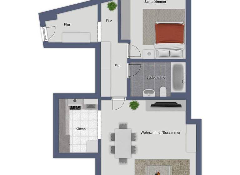 Wohnung zum Kauf 325.000 € 2 Zimmer 63 m² Centrum Münster 48153