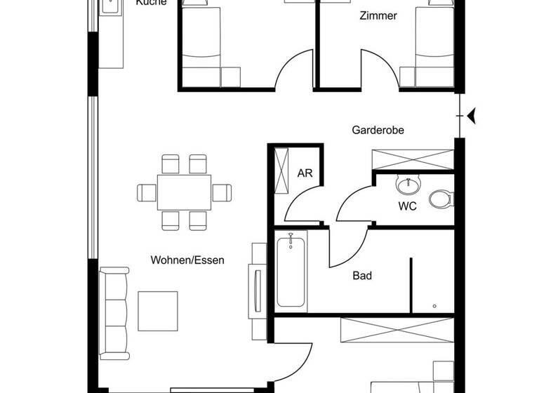 Wohnung zum Kauf 4 Zimmer 87,2 m² Brugg 393a Bezau 6870