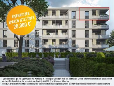 Wohnung zum Kauf - Neubau provisionsfrei 446.000 € 4 Zimmer 94,2 m² EG frei ab 31.12.2026 Europaplatz 2-4 Gispersleben Erfurt-Gispersleben 99091
