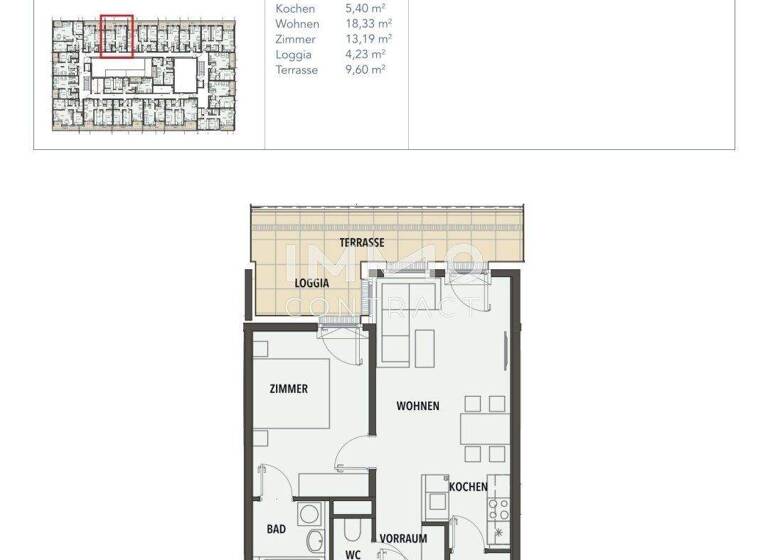 Wohnung zum Kauf - Erstbezug provisionsfrei 274.688 € 2 Zimmer 47,3 m² frei ab sofort Wien 1210