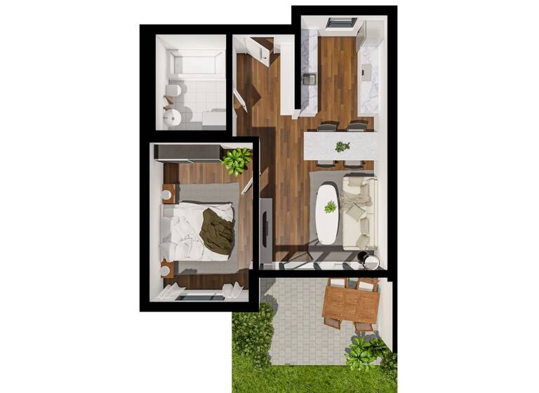 Wohnung zum Kauf - Erstbezug provisionsfrei 307.670 € 2 Zimmer 55,9 m² Unterweissach Weissach im Tal 71554