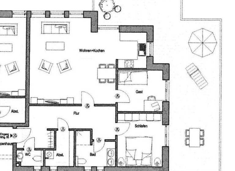 Penthouse zur Miete 990 € 3 Zimmer 101,1 m² 1. Geschoss Papenburg 26871