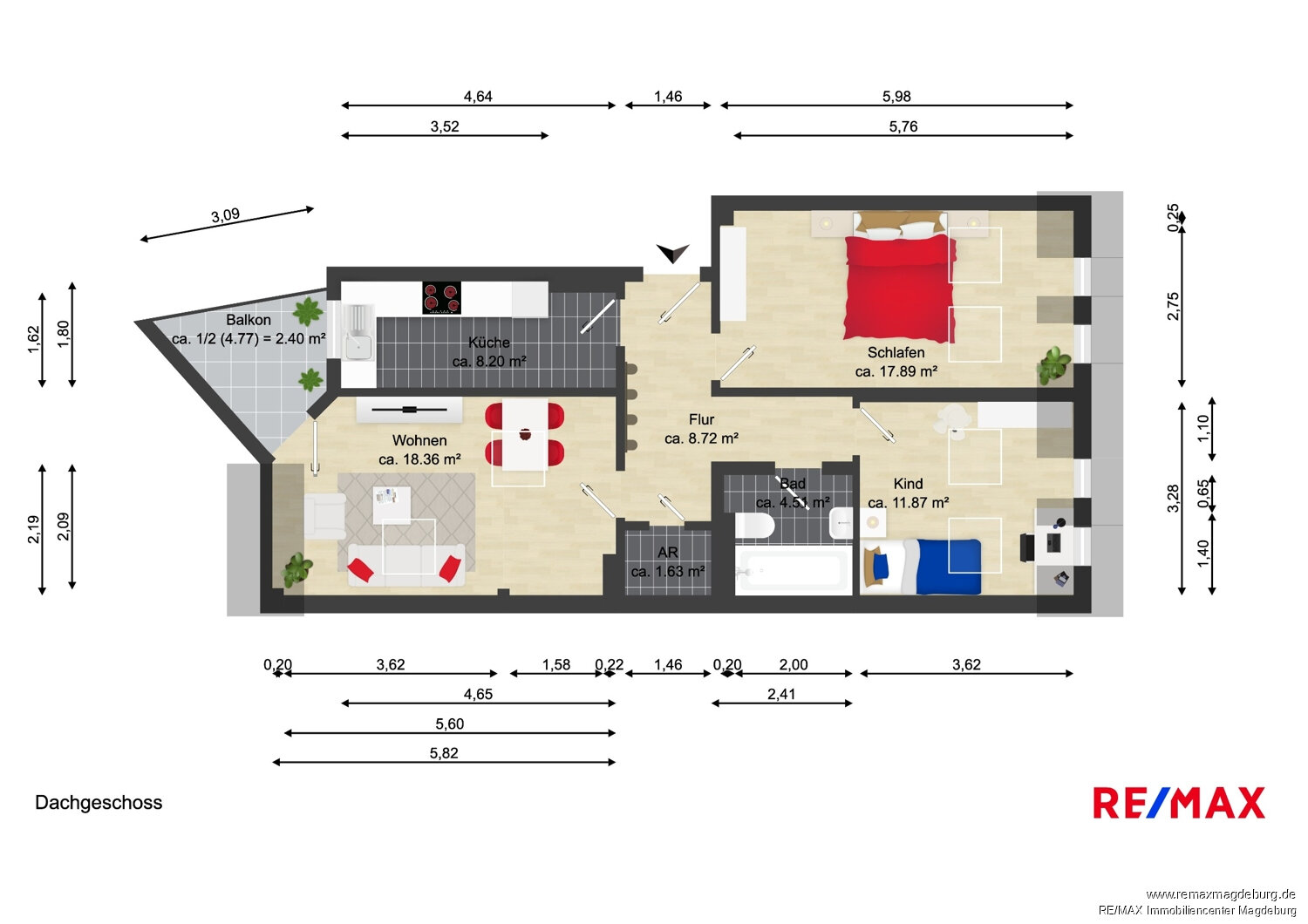 Wohnung zur Miete 619 € 3 Zimmer 77 m²<br/>Wohnfläche 01.02.2025<br/>Verfügbarkeit Arndtstraße 21c Schellheimerplatz Magdeburg / Stadtfeld Ost 39108