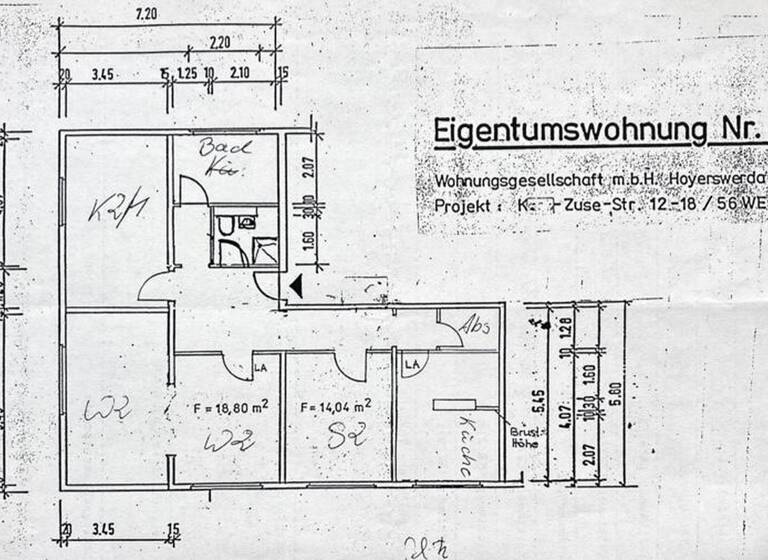 Wohnung zum Kauf provisionsfrei 153.000 € 3 Zimmer 109 m² 2. Geschoss Konrad-Zuse-Straße 12 Hoyerswerda 02977