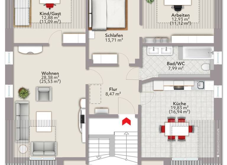 Wohnung zum Kauf 190.000 € 4 Zimmer 97,7 m² 2. Geschoss Heidenau 01809