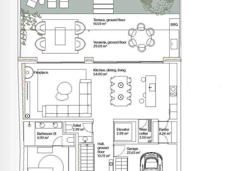 Stadthaus zum Kauf - Erstbezug 4.500.000 € 6 Zimmer 469 m² 301 m² Grundstück Santanyi 07650