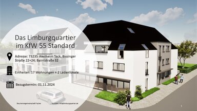 Wohnung zur Miete 815 € 2,5 Zimmer 54 m² EG frei ab 01.03.2025 Bissinger Str. 24 Weilheim Weilheim an der Teck 73235