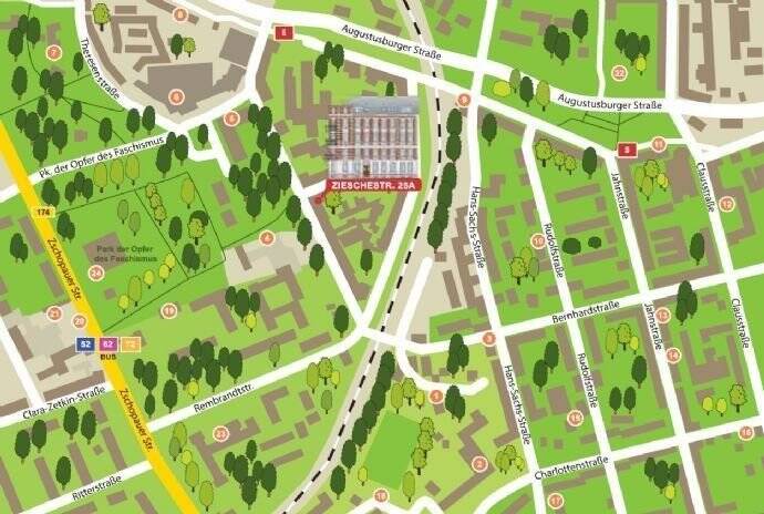 ++Singles aufgepasst++ Wohnen am Park - 1-Raum-Traum mit Balkon & Westausrichtung, Aufzug, Duschbad, Parkett, Fussbodenheizung, CAT7-Verkabelung – Zieschestraße 25a, 9111 Chemnitz – Vorschaubild 18
