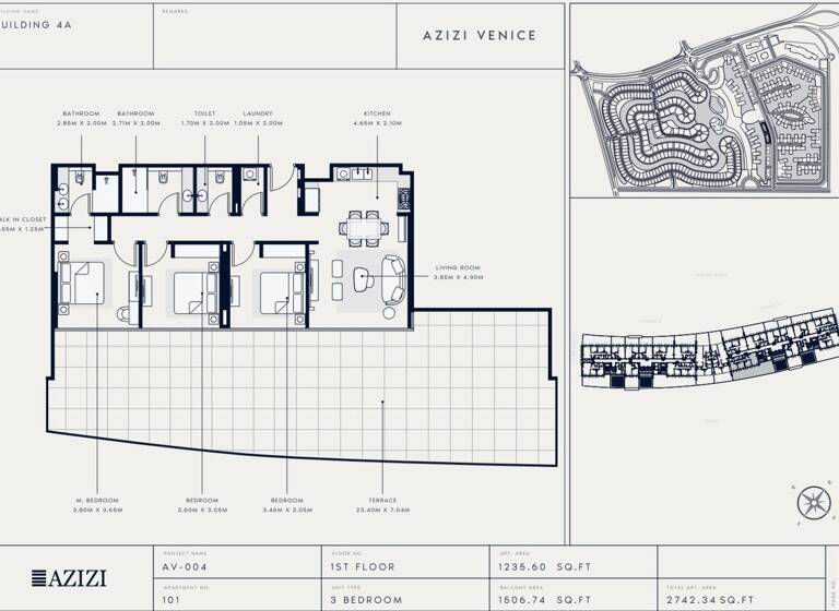 Studio zum Kauf 757.478 € 3 Zimmer 135,1 m² Azizi Venice, Dubai South - Dubai - Vereinigte Ara Dubai 00000