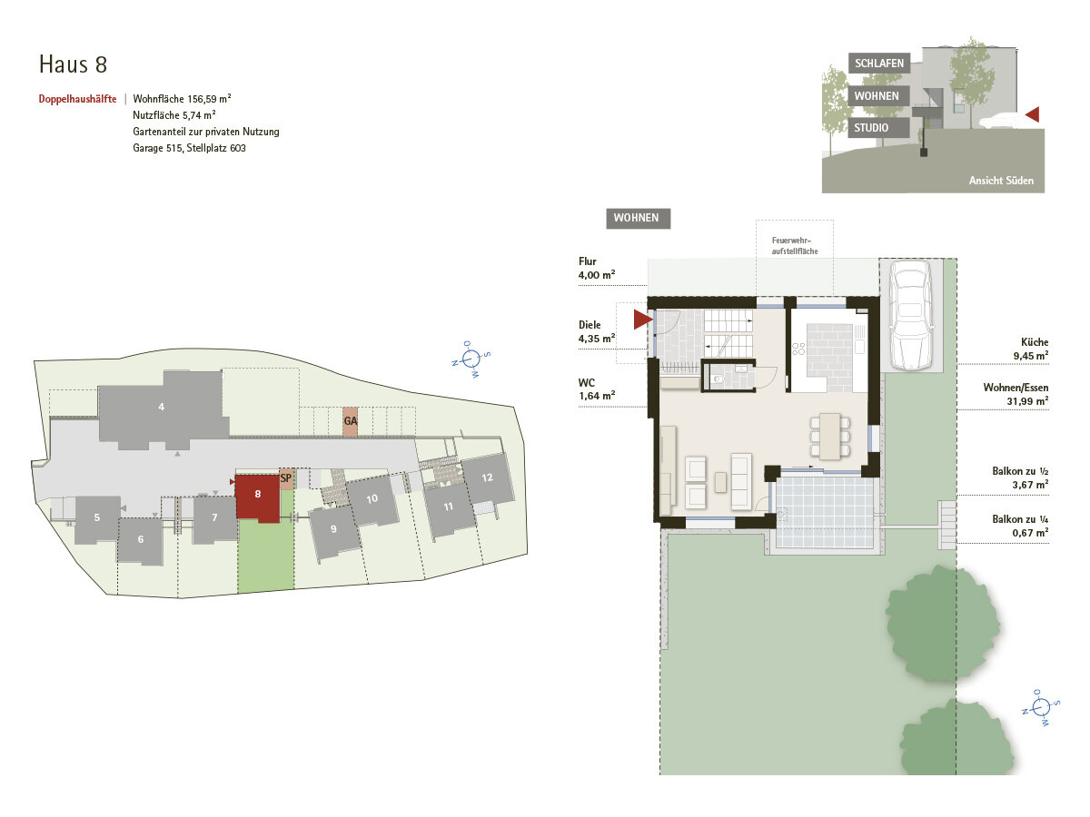 Doppelhaushälfte zum Kauf provisionsfrei 950.000 € 6 Zimmer 156,6 m²<br/>Wohnfläche 287 m²<br/>Grundstück In der Weißenauer Halde 30 Weingartshof Ravensburg 88214