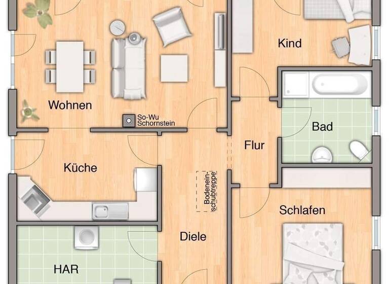 Bungalow zum Kauf provisionsfrei 369.000 € 3 Zimmer 92 m² 746 m² Grundstück Storkow 15859