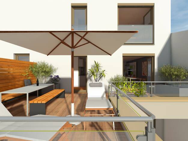Wohnung zum Kauf - Neubau provisionsfrei 825.500 € 3,5 Zimmer 126,3 m² 4. Geschoss frei ab sofort Gottfriedstraße 6 St Peter Weiterer Innenstadtgürtel Süd 90478