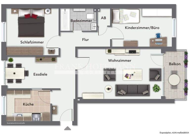 Wohnung zum Kauf 249.000 € 3,5 Zimmer 77 m² 2. Geschoss Rellingen 25462