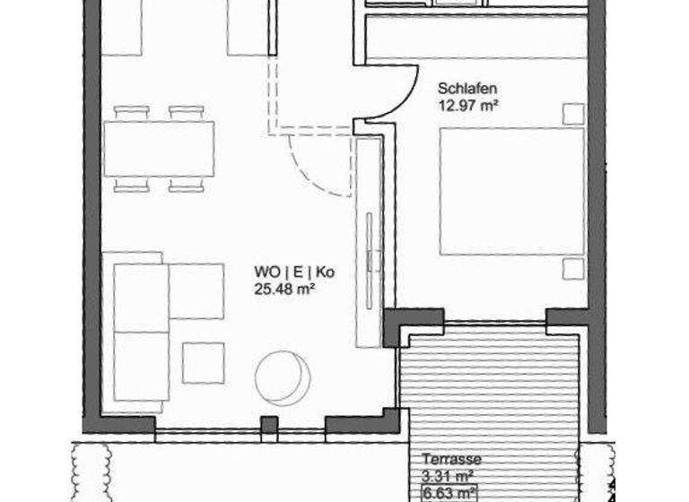 Wohnung zum Kauf - Erstbezug 410.000 € 2 Zimmer 52 m² EG Münchner Straße 21 Reisgang Pfaffenhofen an der Ilm 85276