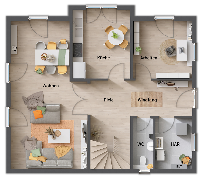 Einfamilienhaus zum Kauf 299.050 € 5 Zimmer 152 m²<br/>Wohnfläche Rulle Wallenhorst 49134