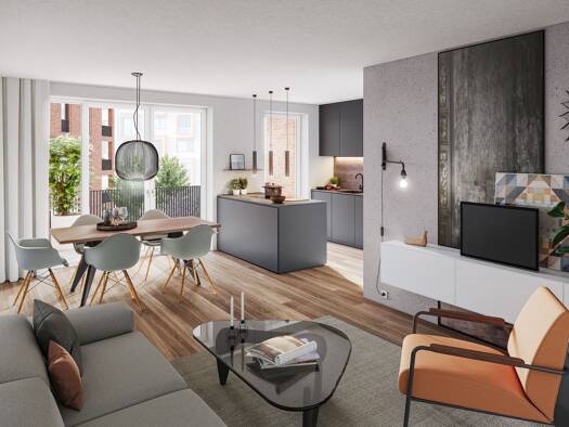 Terrassenwohnung zum Kauf - Neubau provisionsfrei 989.000 € 4 Zimmer 101,6 m² EG Freiladestraße 3 Brühl Freiburg im Breisgau 79106