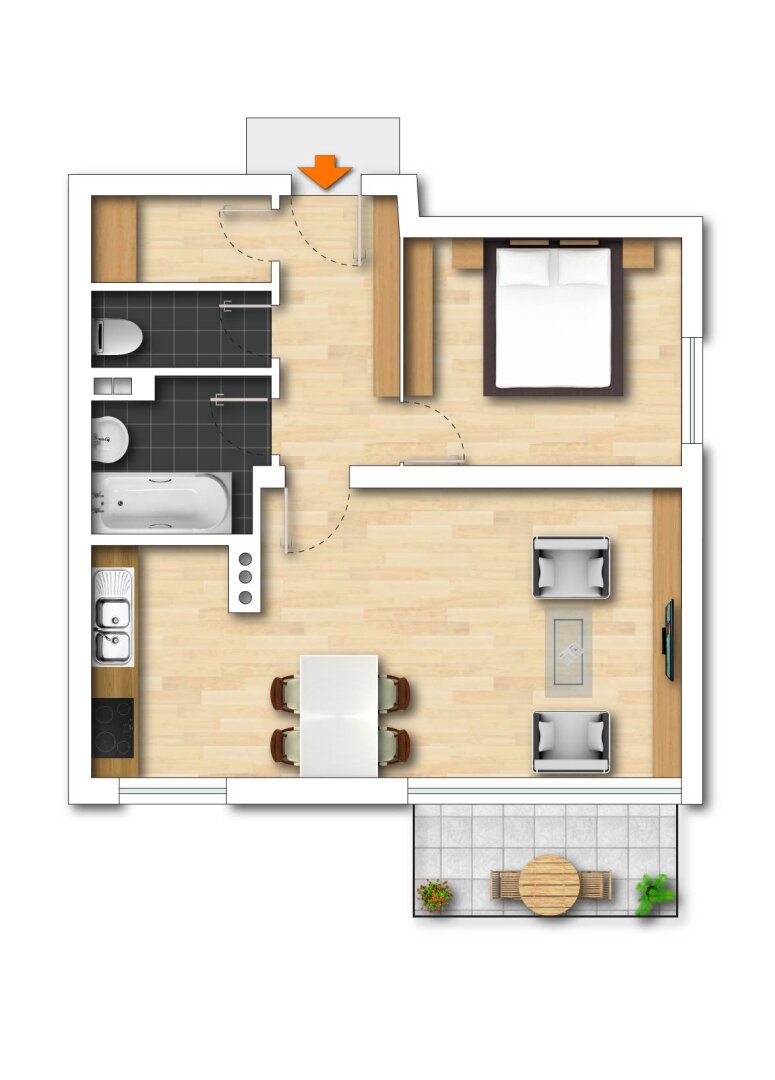 Wohnung zur Miete 509 € 2 Zimmer 44 m²<br/>Wohnfläche 6.<br/>Geschoss 01.01.2025<br/>Verfügbarkeit Bad Ischl 4820