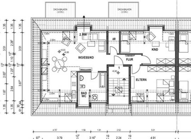 Wohnung zur Miete 1.080 € 3 Zimmer 103 m²<br/>Wohnfläche Dachgeschoss<br/>Geschoss 14.06.2025<br/>Verfügbarkeit Sebald-Heyden-Str. 29 Gartenstadt Nürnberg 90469