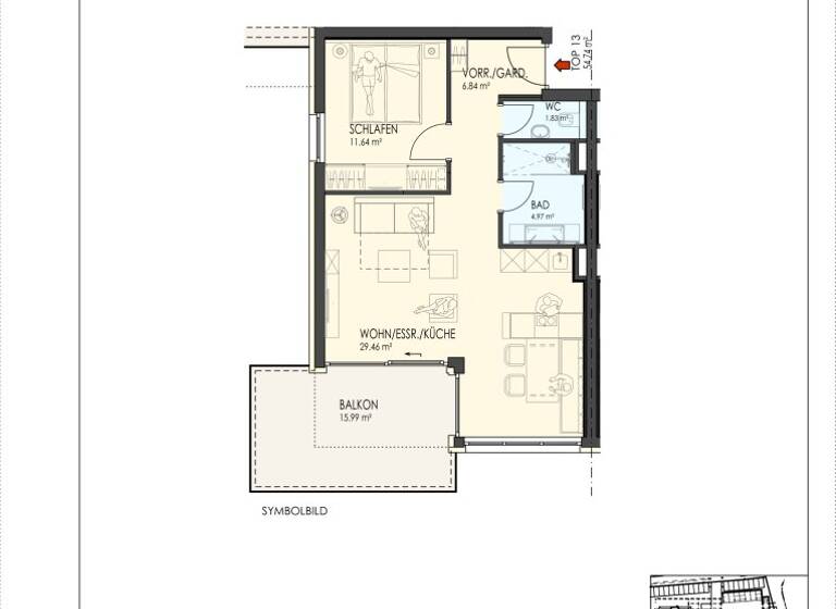 Sonstiges zum Kauf als Kapitalanlage geeignet 560.000 € 2 Zimmer 54,7 m² Steindorf am Ossiacher See 9552