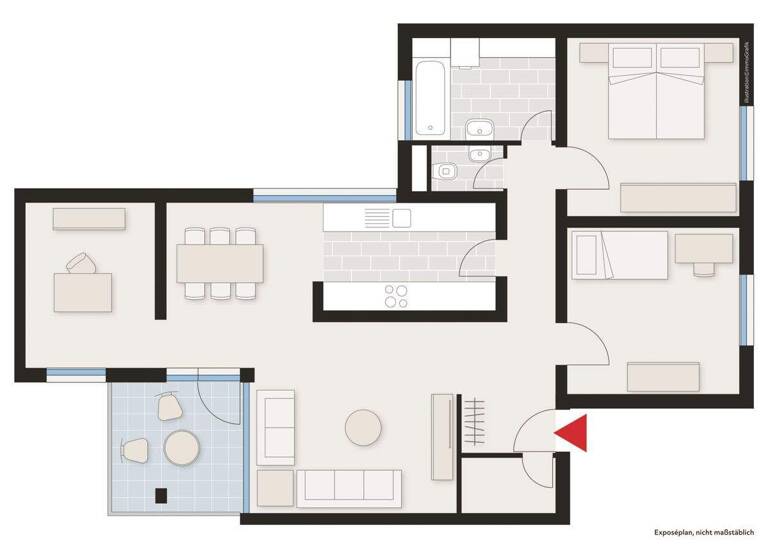 Wohnung zum Kauf provisionsfrei 199.000 € 4 Zimmer 90,6 m² 2. Geschoss Oderstr. 67 Bettringen Schwäbisch Gmünd 73529