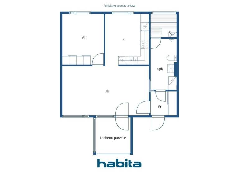 Wohnung zum Kauf 208.000 € 2 Zimmer 62,5 m² 2. Geschoss Sammalparrankuja 3 Helsinki 00960