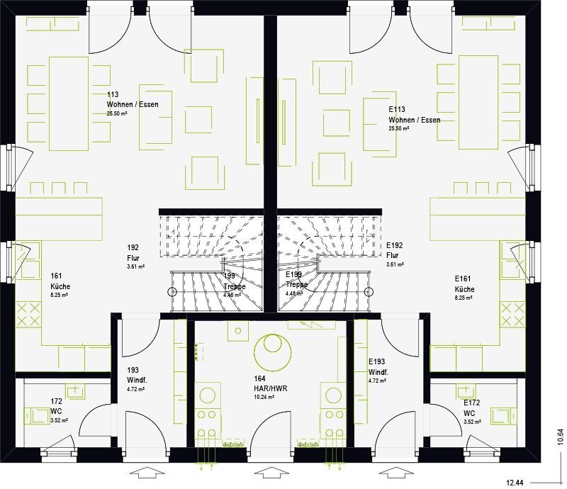 Haus zum Kauf provisionsfrei 844.309 € 216 m²<br/>Wohnfläche 700 m²<br/>Grundstück Hauptfriedhof und Mastbruch Braunschweig 38126