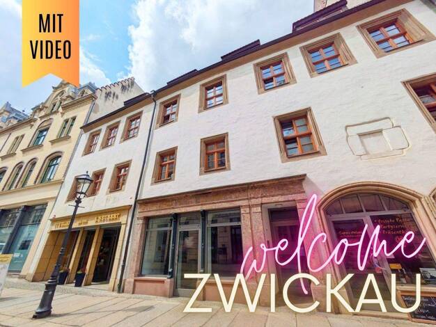 Laden zur Miete 900 € 2 Zimmer 73,5 m² Verkaufsfläche Hauptmarkt 2 Innenstadt Zwickau 08056