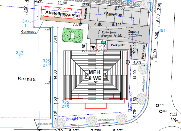 Terrassenwohnung zum Kauf - Erstbezug provisionsfrei 359.500 € 3 Zimmer 81,1 m² EG Str am Sund 5 Franken Mitte Stralsund 18439