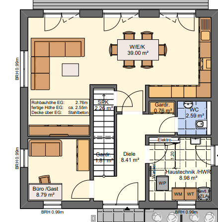 Stadthaus zum Kauf provisionsfrei 544.640 € 5 Zimmer 140 m²<br/>Wohnfläche 547 m²<br/>Grundstück Neuerburg Wittlich 54516