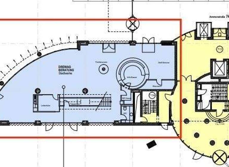 Bürofläche zur Miete provisionsfrei 759 m² Bürofläche Wilsdruffer Vorstadt/Seevorstadt-West Dresden 01067