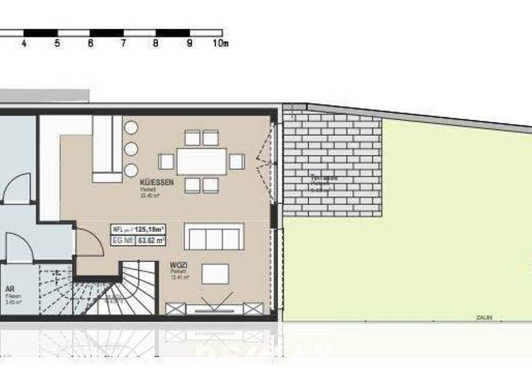 Reihenmittelhaus zum Kauf - Erstbezug 422.700 € 4 Zimmer 125 m² Ladendorf 2126