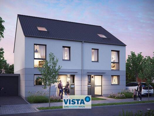 Doppelhaushälfte zum Kauf - Neubau 440.900 € 4,5 Zimmer 129 m² 208 m² Grundstück Gebgernstraße 3 Langenlonsheim 55450