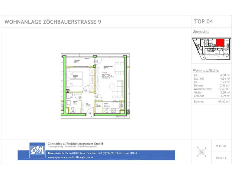 Wohnung zum Kauf 199.000 € 2 Zimmer 47,4 m² EG Zöchbauerstraße 9 Wien 1160