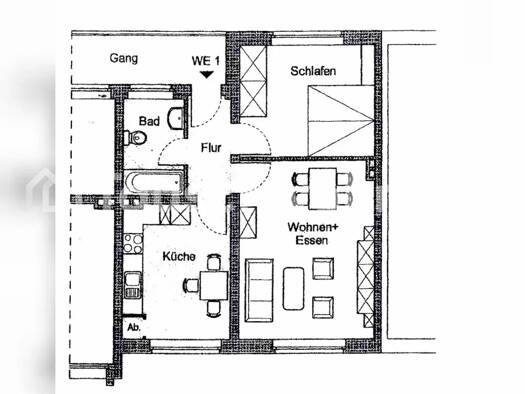 Wohnung zur Miete Tauschwohnung 850 € 2 Zimmer 53 m² 2. Geschoss Bickendorf Köln 50825