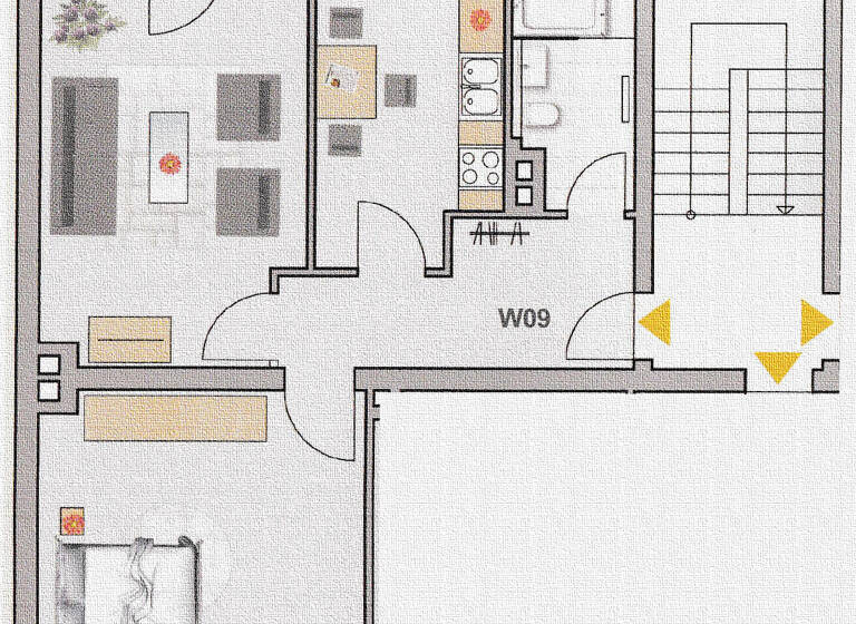 Wohnung zum Kauf 249.000 € 2 Zimmer 60 m²<br/>Wohnfläche 3.<br/>Geschoss Steinbühl Nürnberg 90459