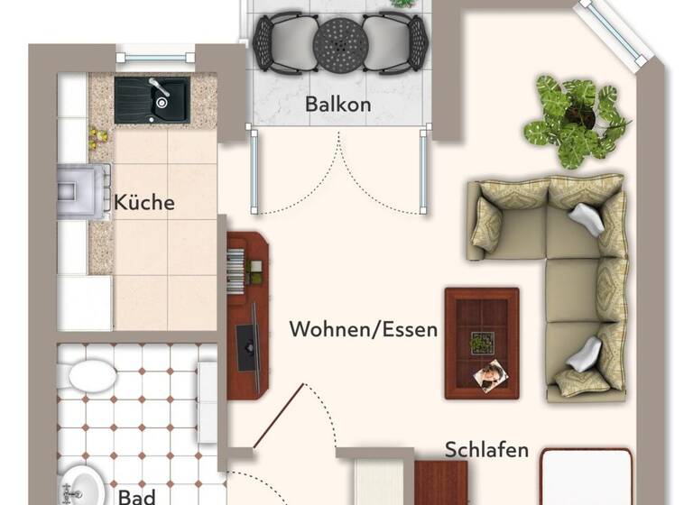 Studio zum Kauf 129.000 € 1 Zimmer 38,9 m² Löwenbrückener Straße 3 Trier-Süd Trier 54290