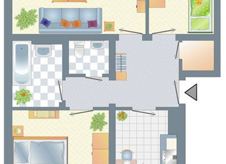 Wohnung zur Miete 627 € 3 Zimmer 72 m² 3. Geschoss frei ab 01.06.2026 Im Rott 8 Vierlinden Duisburg 47178