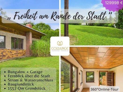 Bungalow zum Kauf 117.998 € 2 Zimmer 40 m² 1.557 m² Grundstück Schwarza Rudolstadt 07407