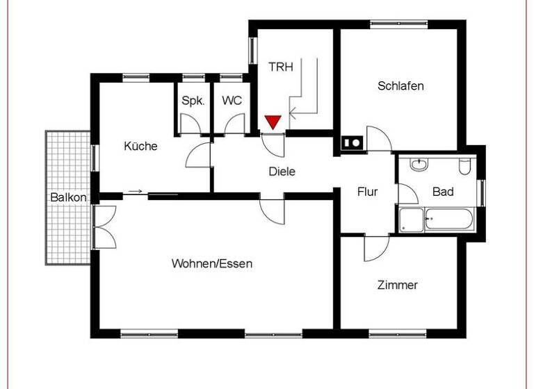 Wohnung zum Kauf 189.000 € 3 Zimmer 86 m²<br/>Wohnfläche 1.<br/>Geschoss Gschwend Gschwend 74417